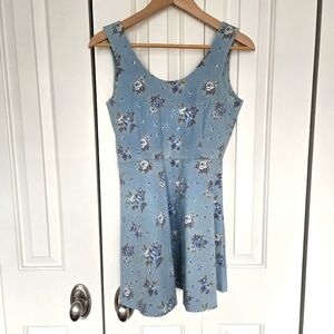 Floral Denim Dress